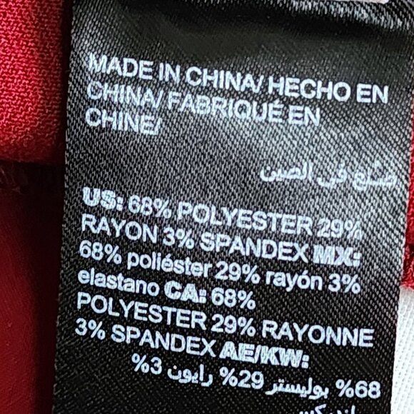 Chicos Pants Size 00R Womens 2R Solid All Red Dress Business Career Trousers - Picture 5 of 7